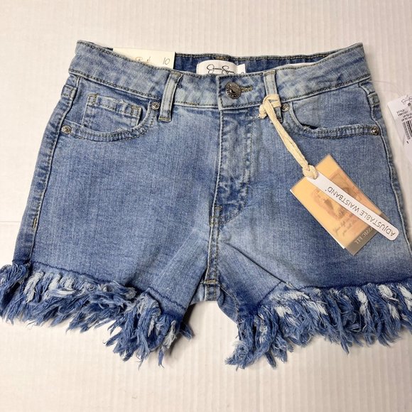Jessica Simpson fared Jean shorts girls size 10 - Picture 1 of 9